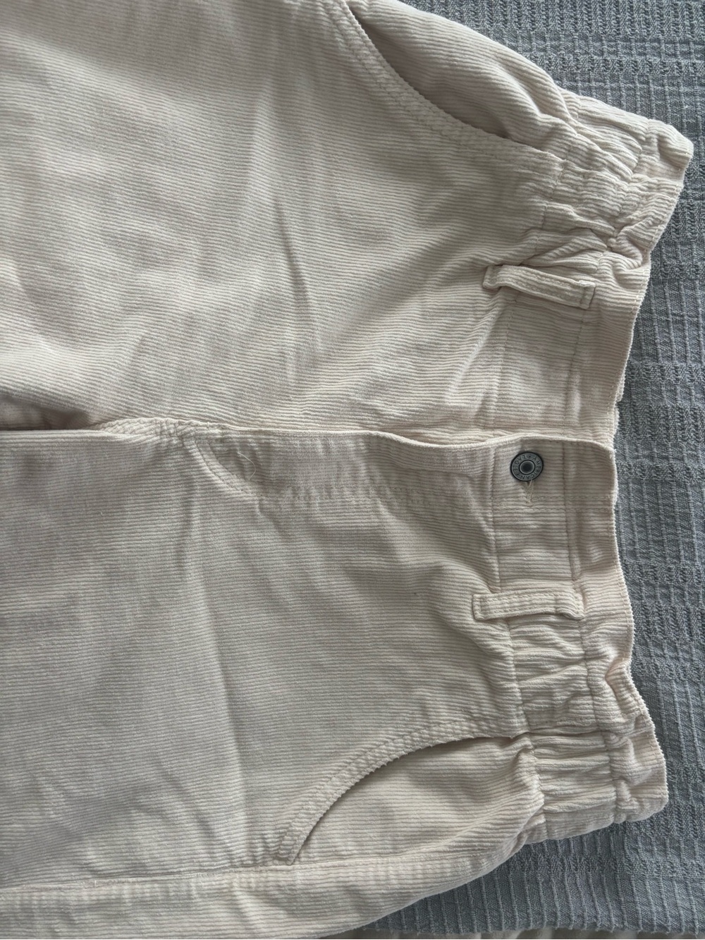 American Eagle Outfitters Cream Corduroy Pants